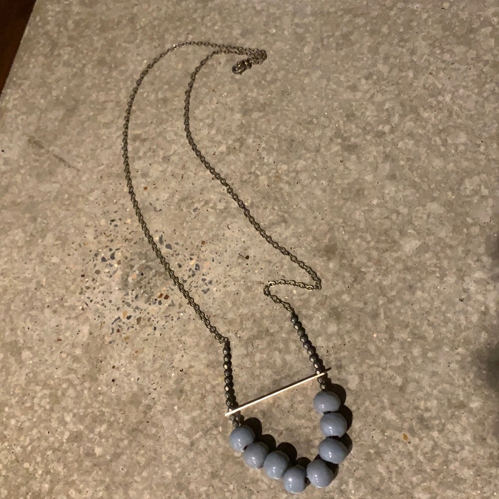 Bel joy gray beaded necklace